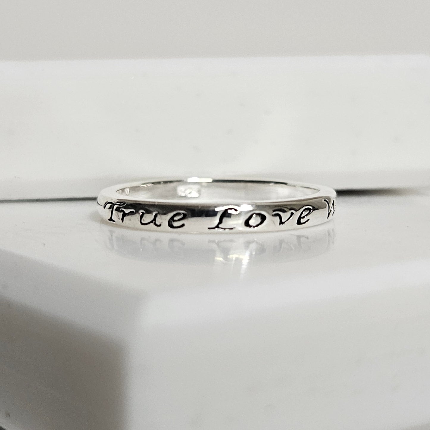 True LOve waits silver Ring