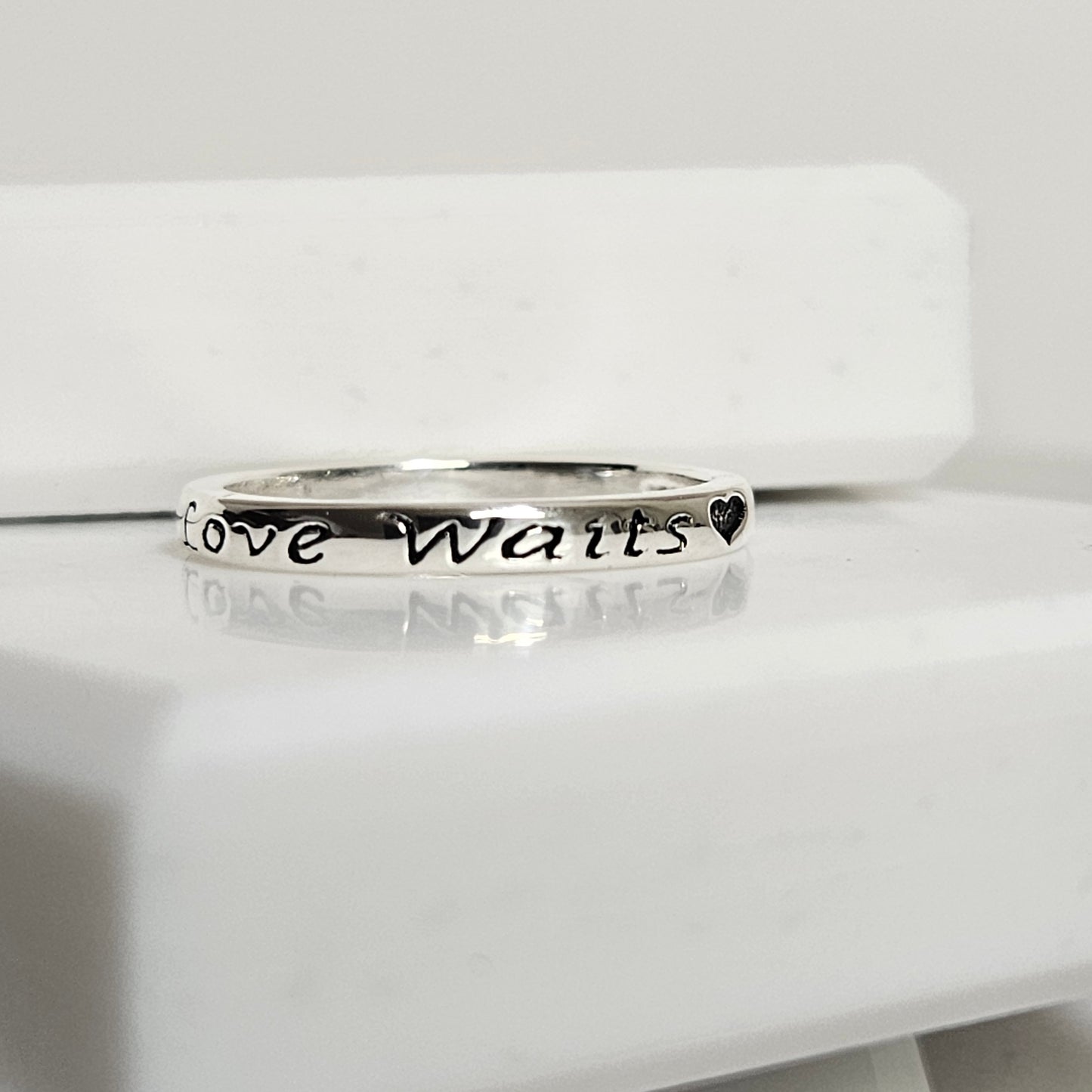 True LOve waits silver Ring