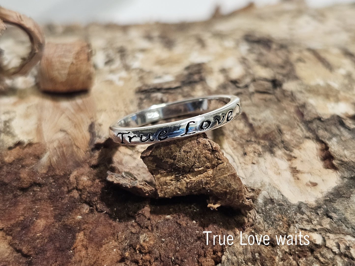 True LOve waits silver Ring