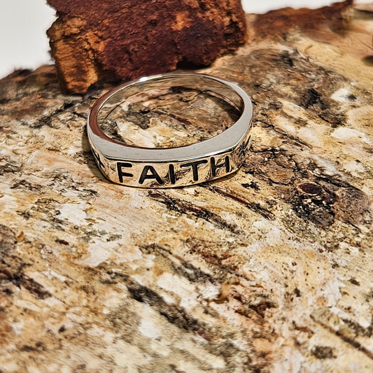 Faith Silver ring