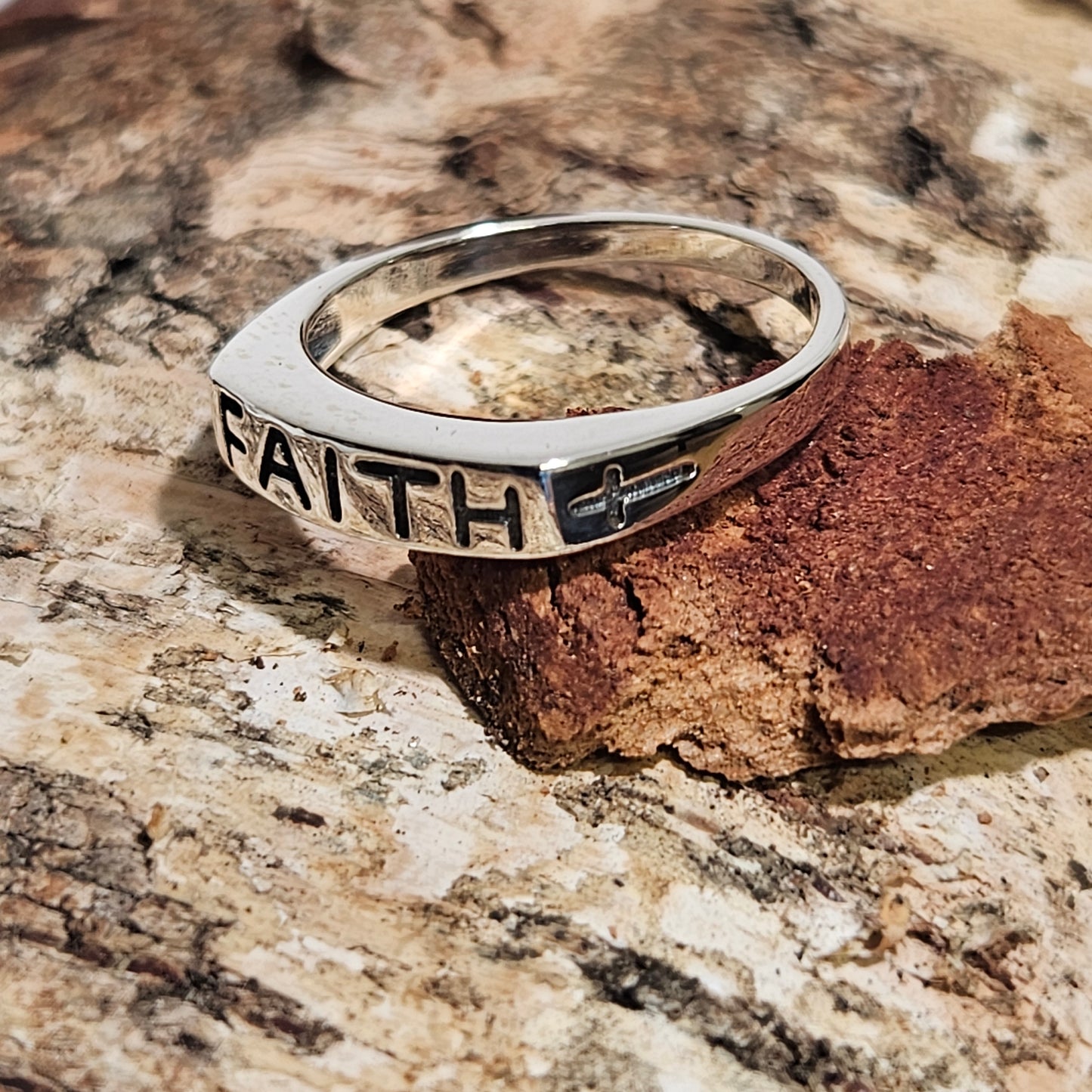 Faith Silver ring