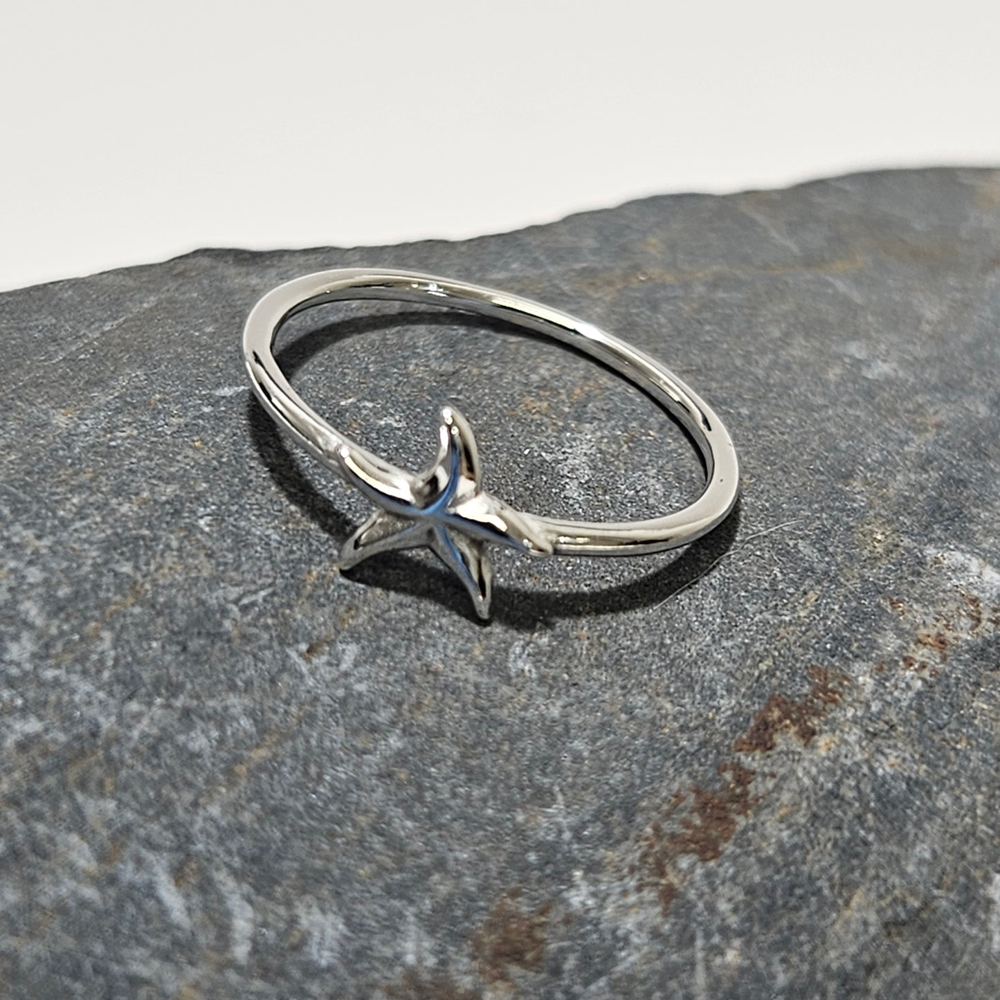 Starfish silver ring