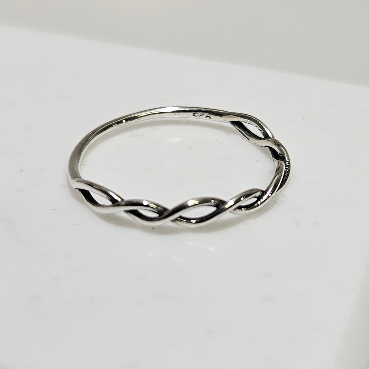 Simple silver ring