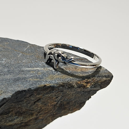 elephant silver ring