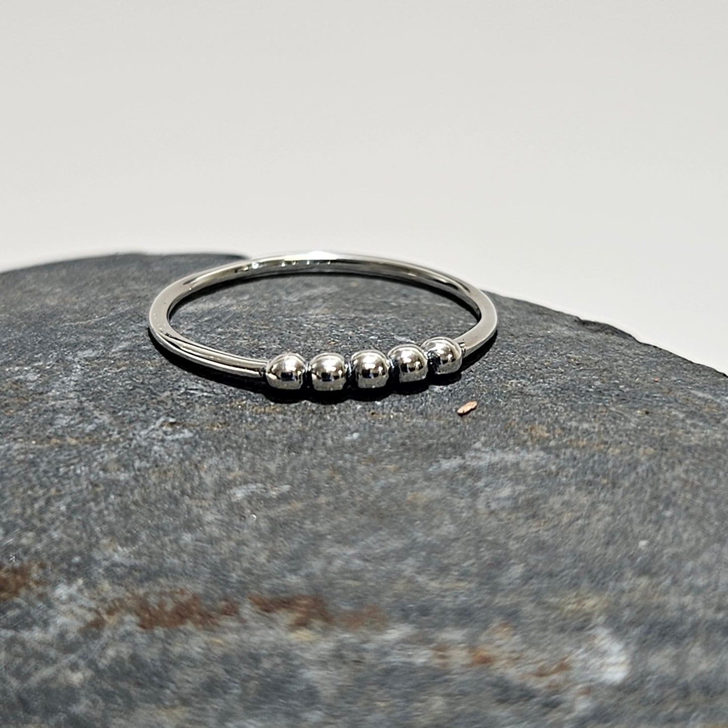 Five Dot silver ring