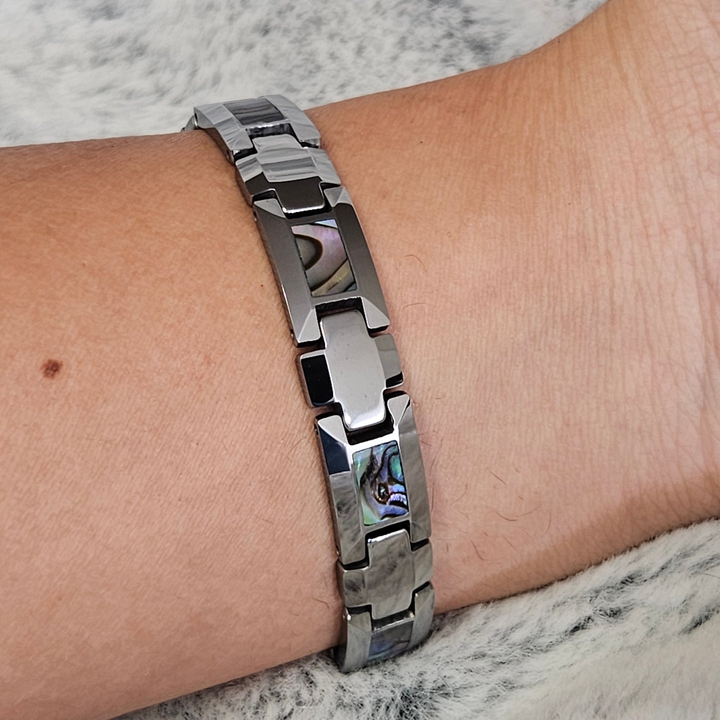 Abalone Tungsten bracelet