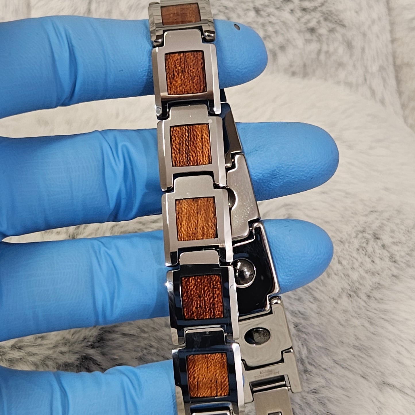 Hawaiian Koa wood Tungsten bracelet