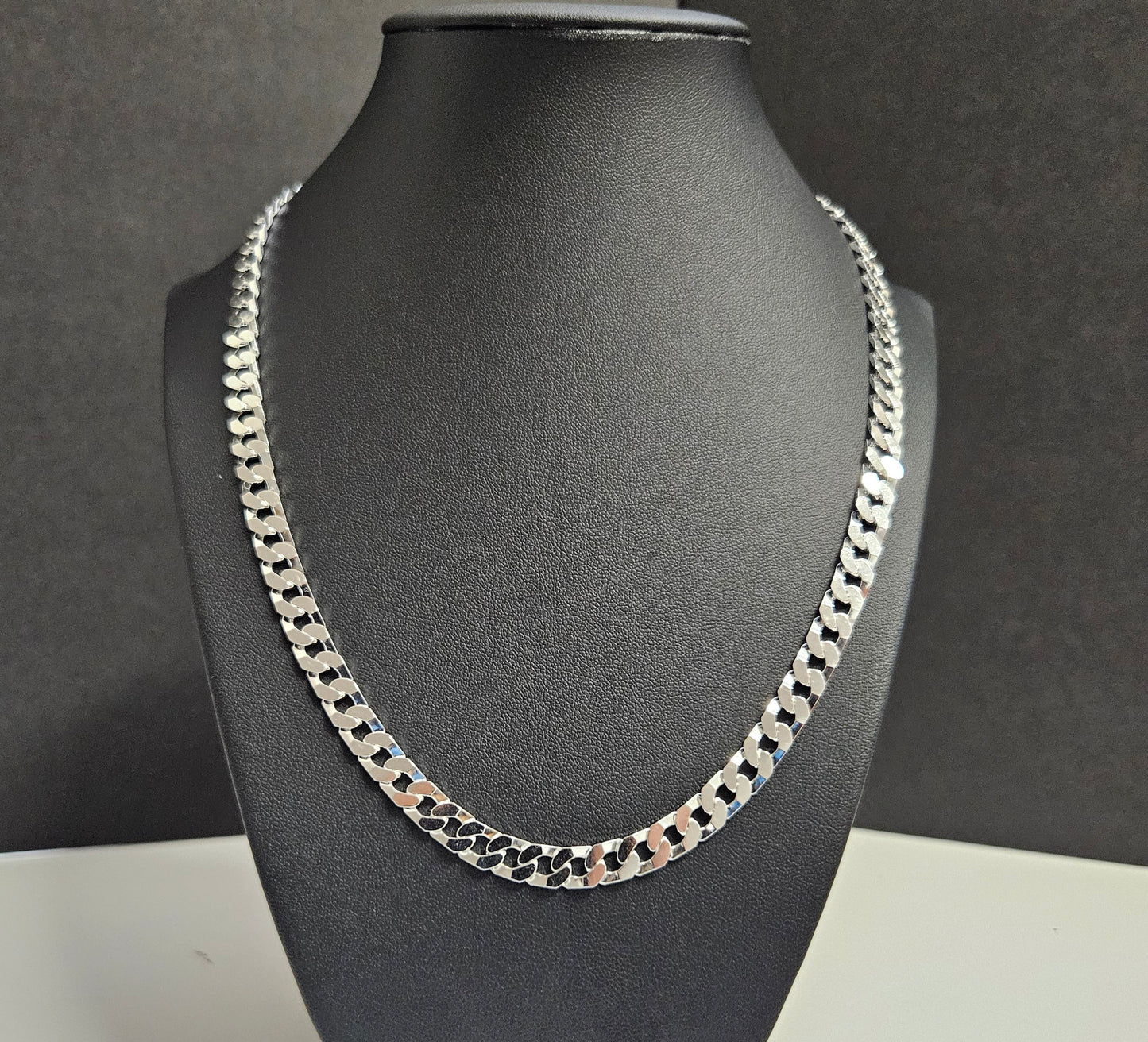 925 ITALY Sterling silver chain Square link.