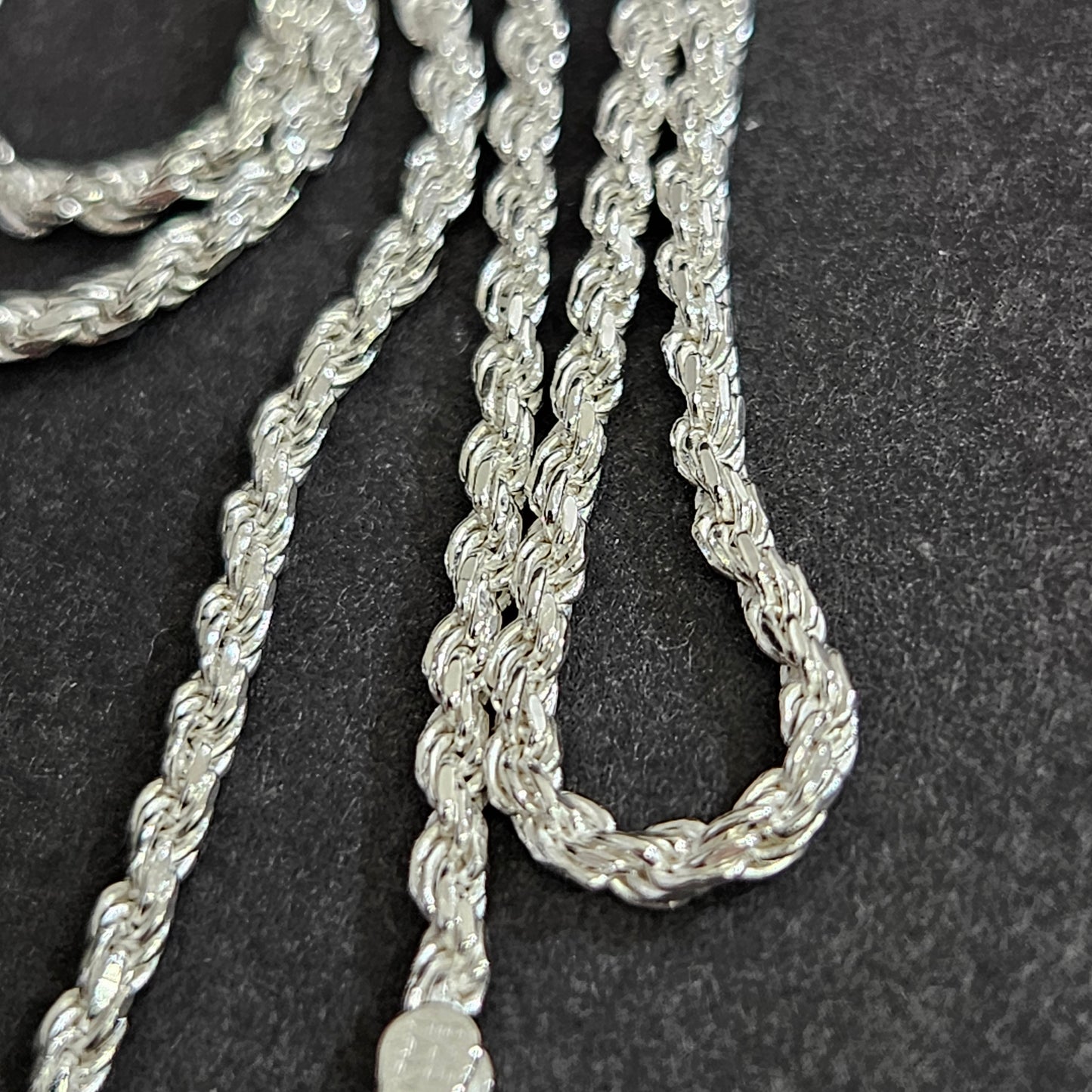 925 ITALY Sterling silver chain Rope