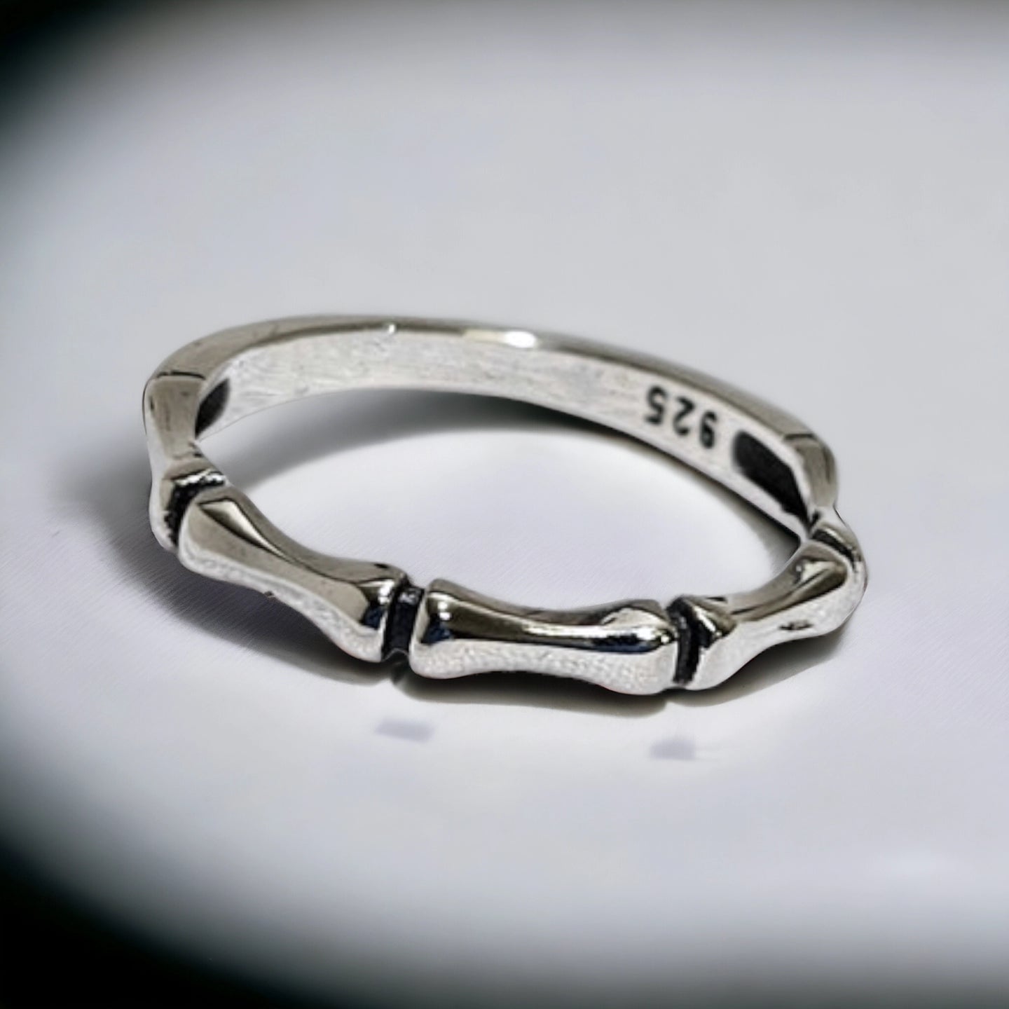 Bones silver ring