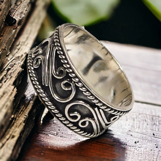 Bali sterling silver ring style 3202