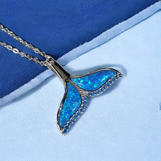 Blue opal Whale tail