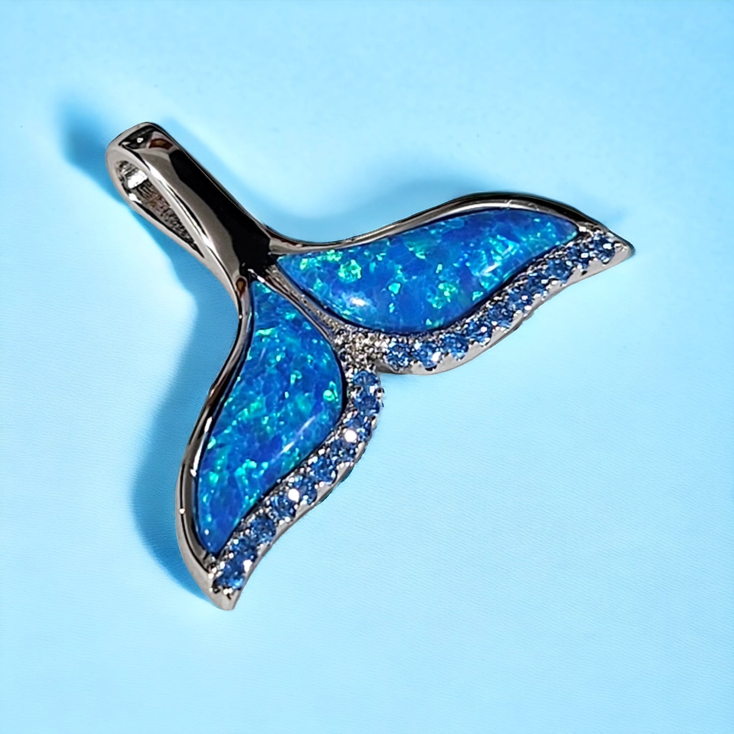 Blue opal Whale tail