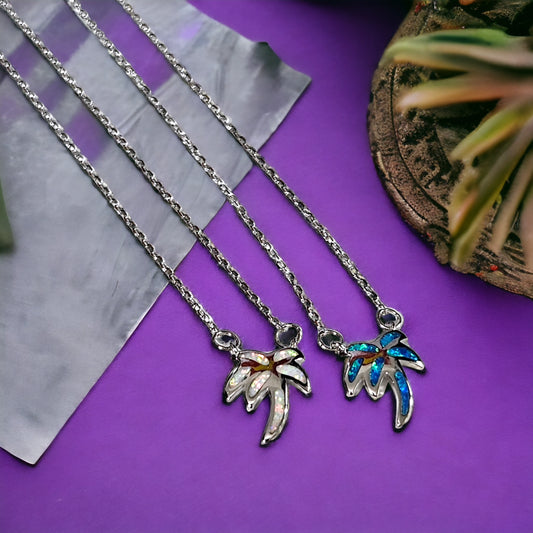 Palm tree necklace