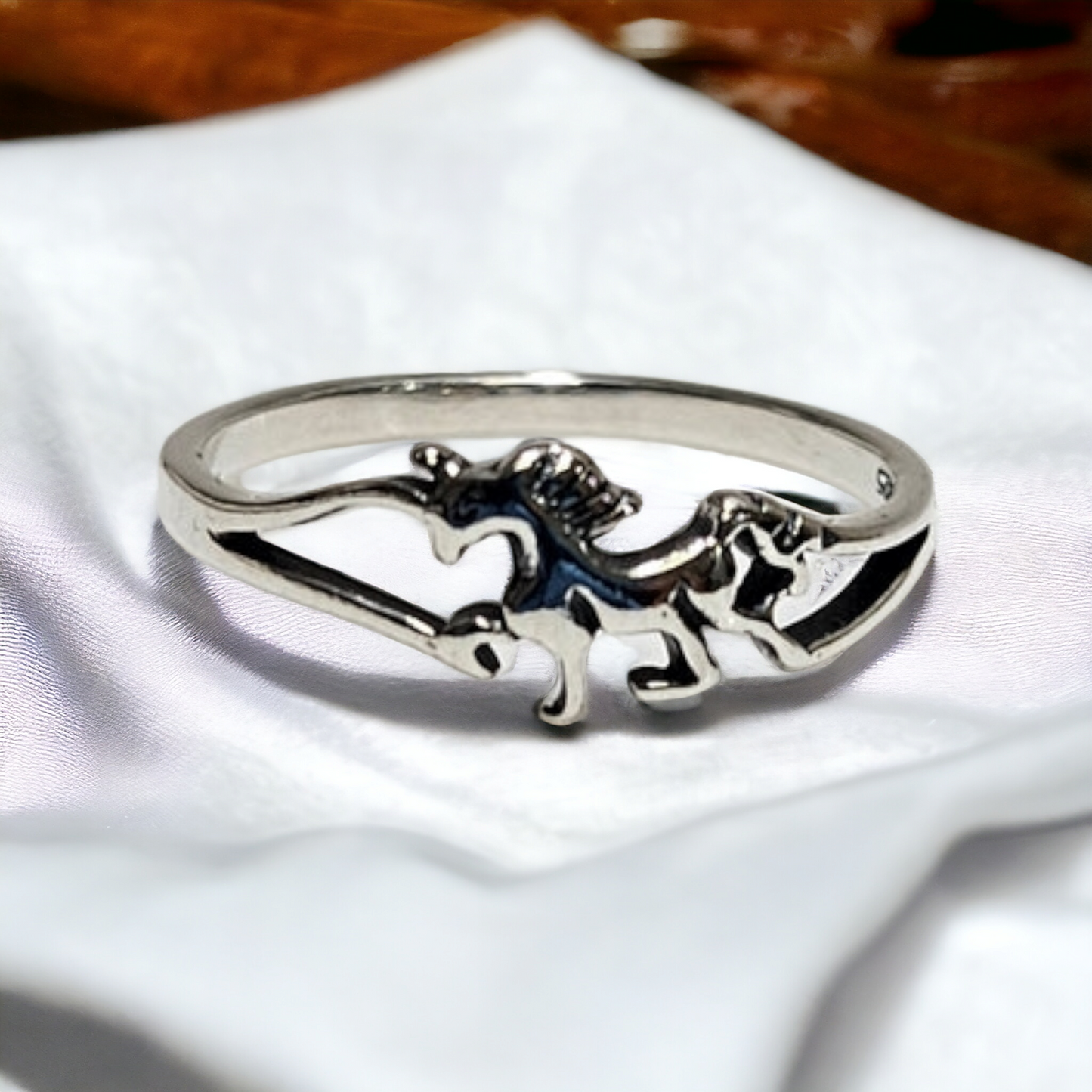 horse silver ring