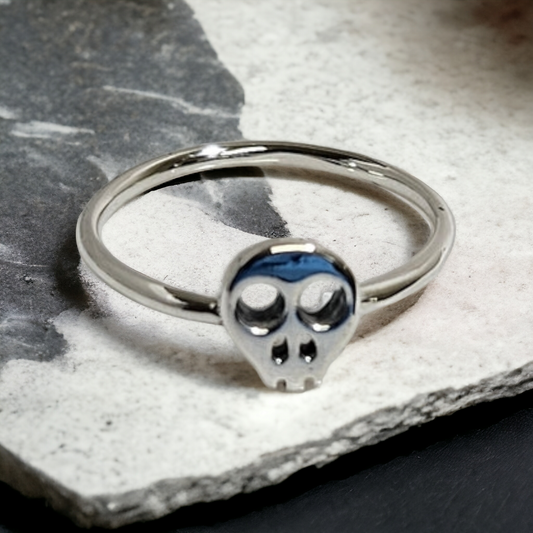 skull ring 925 sterling silver