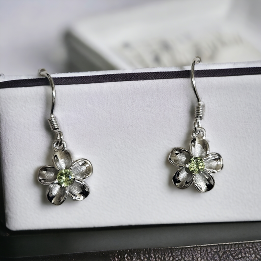 Sterling silver earing with cz