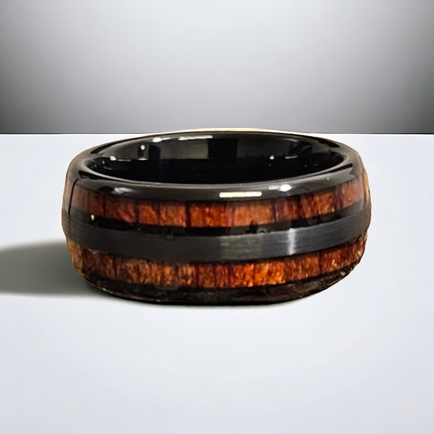 Hawaiian Koa inlay tungsten ring